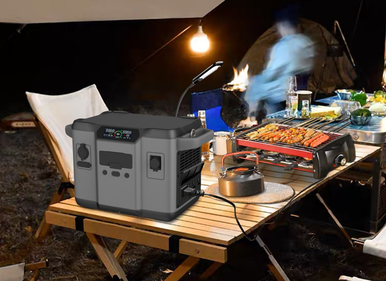 1200 W-os, nagy teljesítményű napelemes generátor tartalék töltéshez